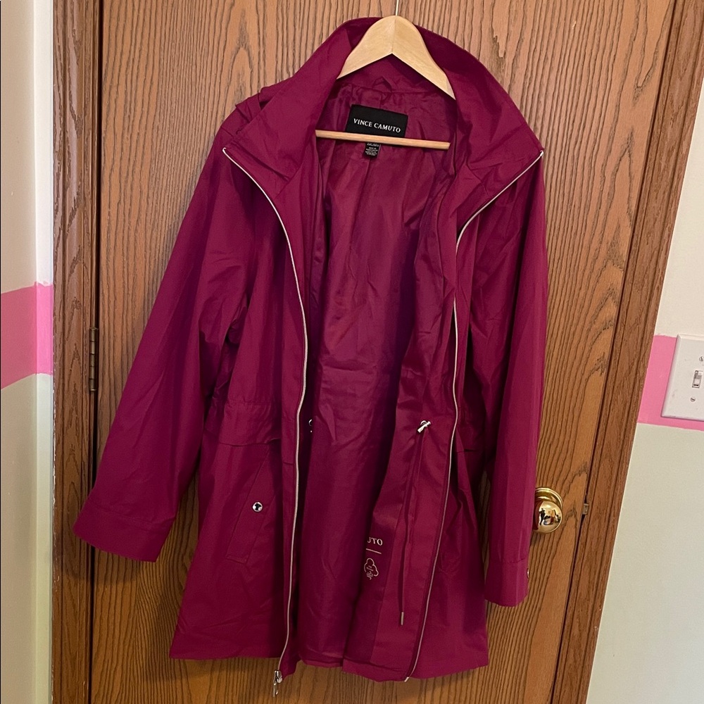 Vince Camuto Women's Deep Red Utility Jacket